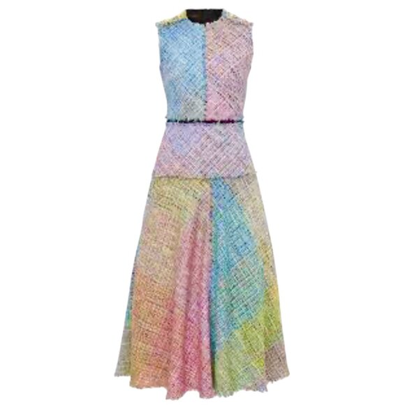 ESCADA TWEED MIDI DRESS SIZE 32D, XS/S US NEW - Picture 13 of 15